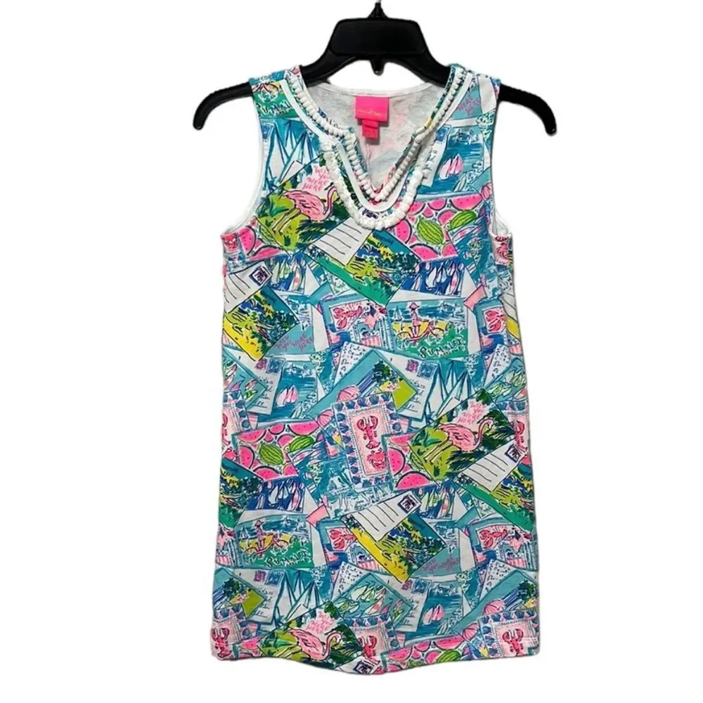 Lilly Pulitzer Girls Mini Harper Shift Dress Size XL 12/14